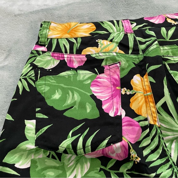 Lauren Ralph Lauren Pants Tropical Print Size Six Like New Vacation Style Comfy - Picture 11 of 11